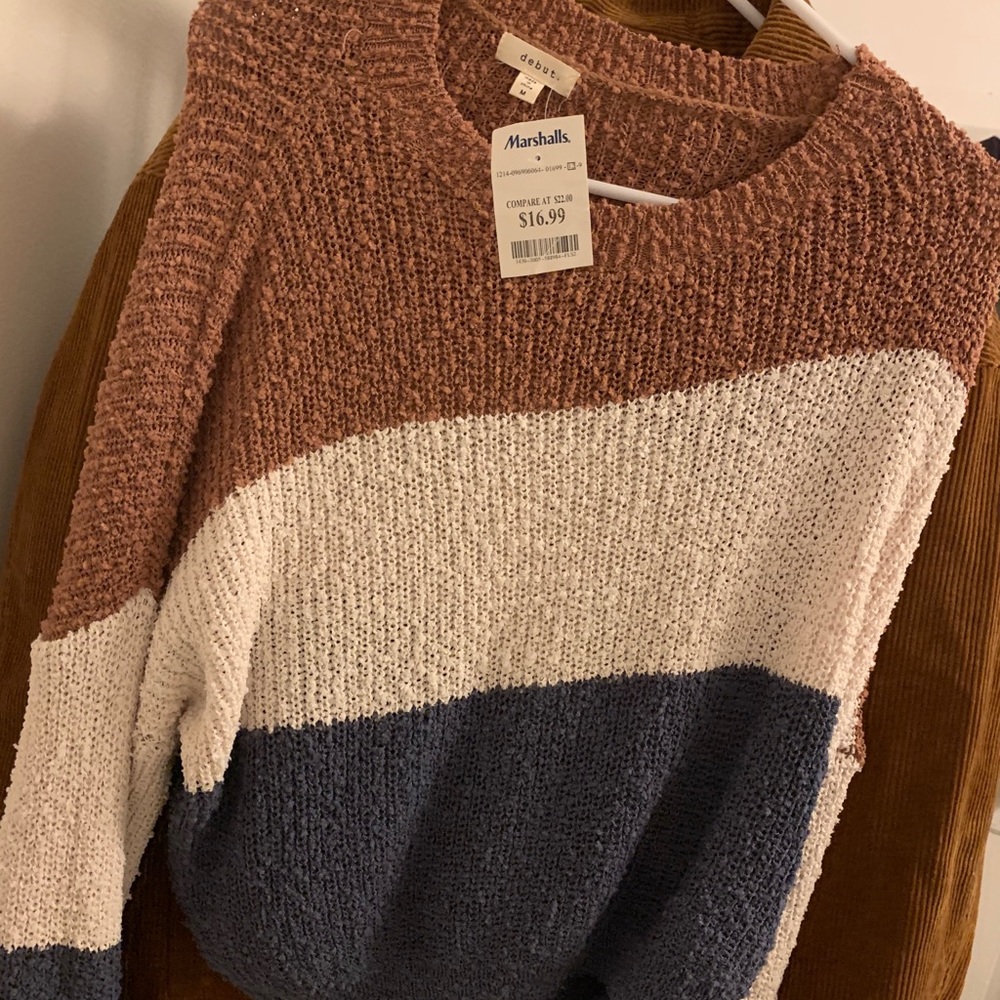 Color block sweater